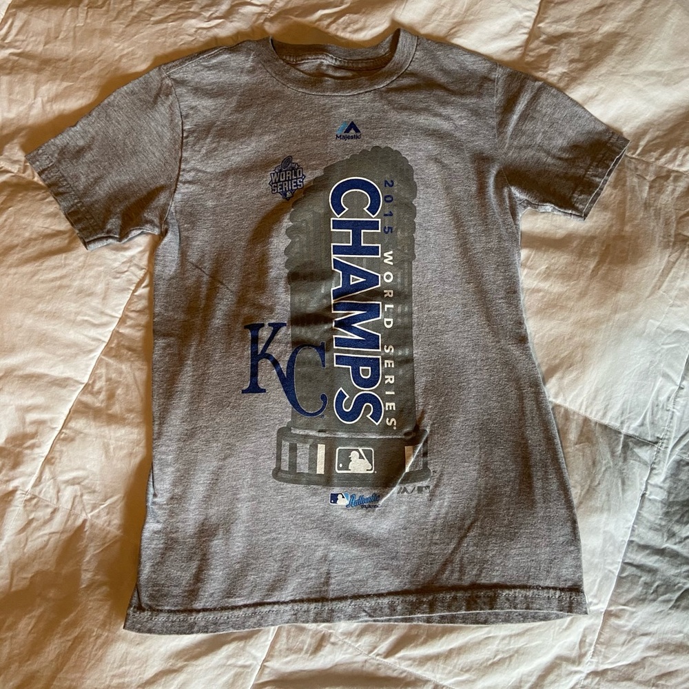 Majestic Kansas City Royals Championship shirt EUC